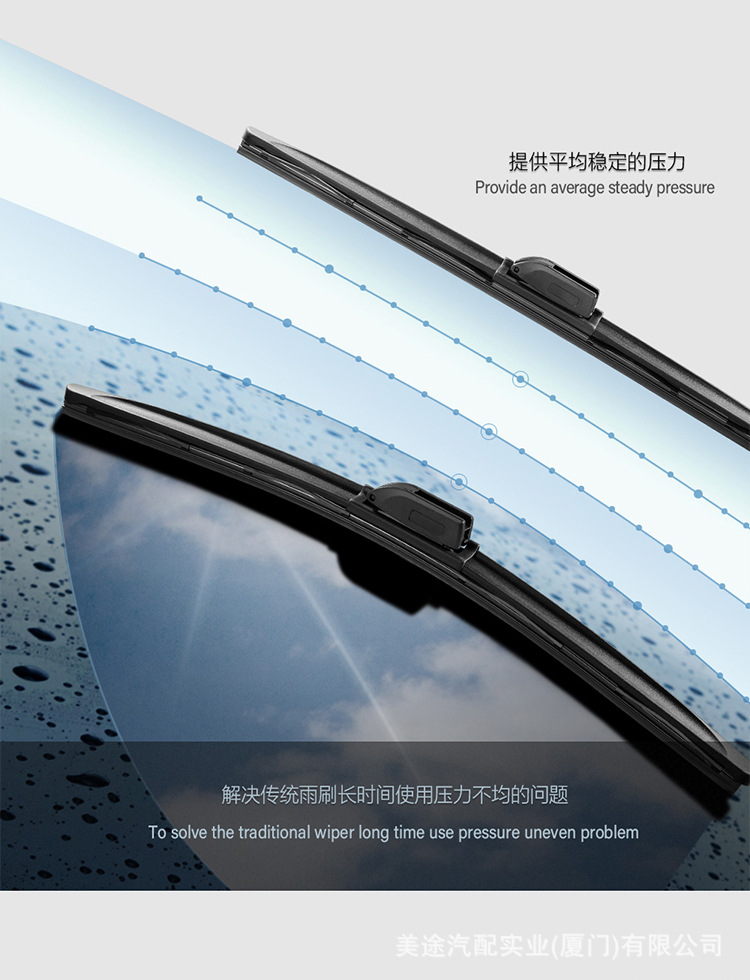 Meitu composite wipers from the source factory are compatible with Qin, Song, Han, Yuan, Haval H6, Trumpchi GS4, Xingrui OEM wipers