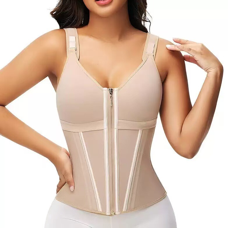 High-Quality Mesh Fabric 17 Steel-Boned Enhanced Version Shapewear Corset Women's Body Shaping Bra Vest Shapewear Top