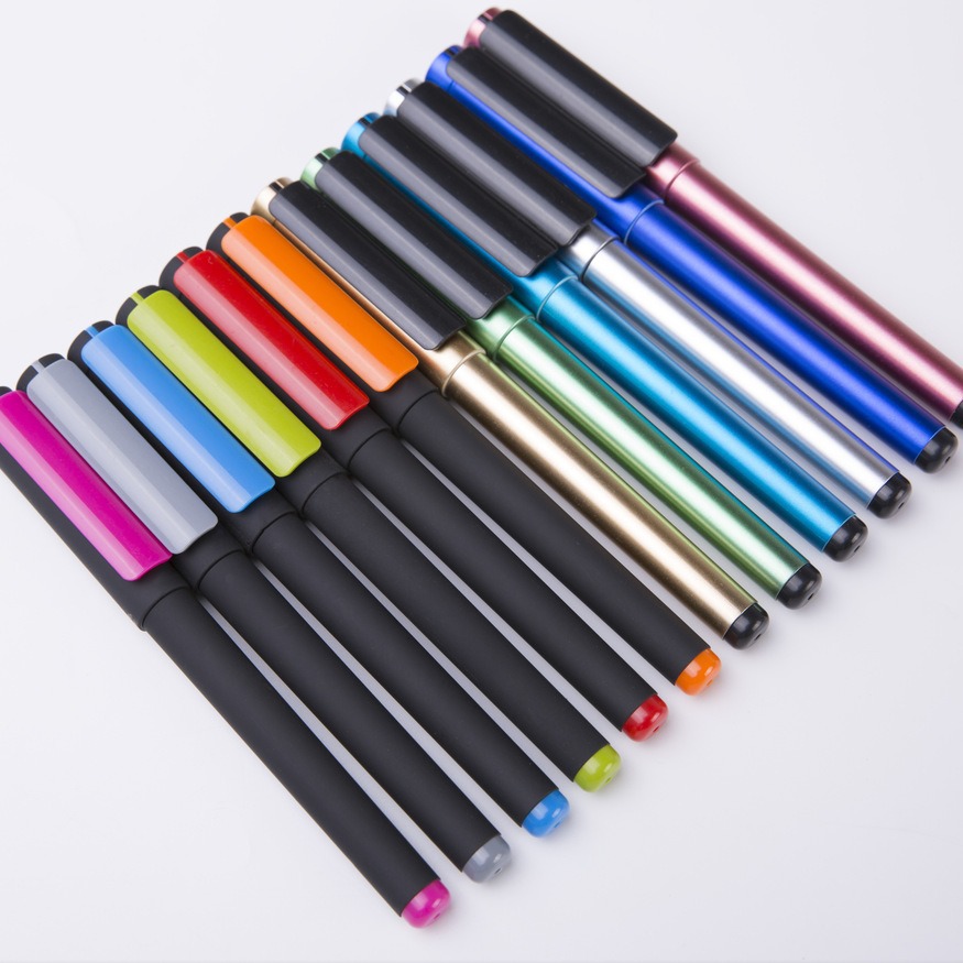 El portalápices grande se puede personalizar con el logotipo, el bolígrafo de góndola, el bolígrafo de agua negro, la conferencia de publicidad corporativa, el pedido mínimo de 100 piezas