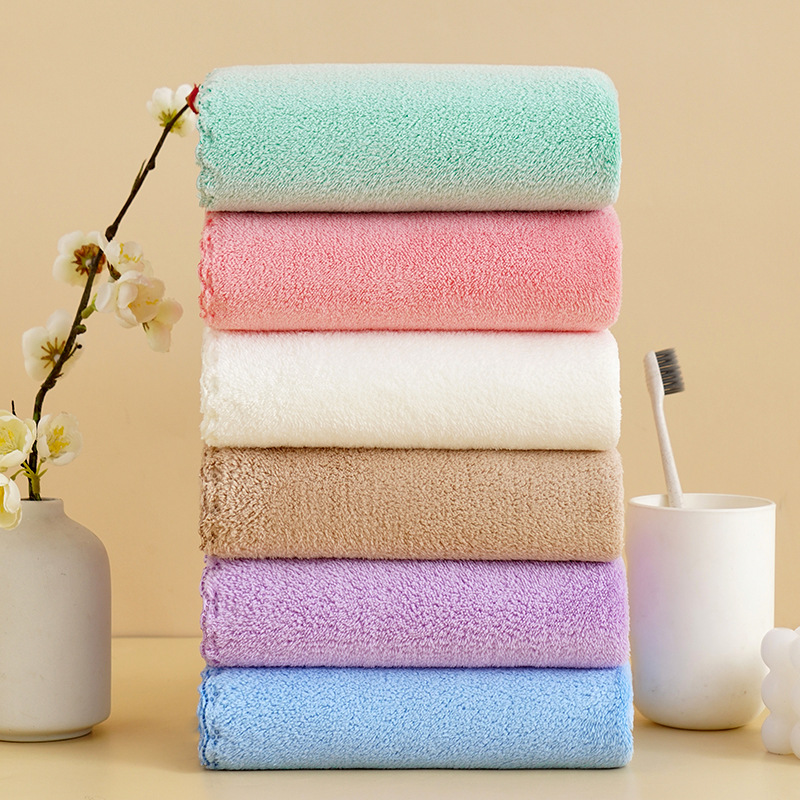 Coral Velvet Towel, Extra Thickeneded Medium Towel, Household Adult Absorbent Towel, Male and Female Couple, Kidsren's Student Towel