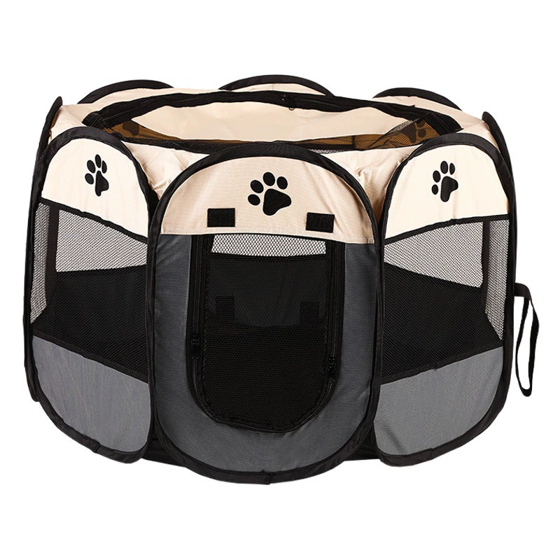 Забор для домашних животных Складная восьмиугольная палатка Ткань Оксфорд Устойчивая к царапинам Собака Кошка Комната доставки Питомник Кошачье гнездо Товары для домашних животных