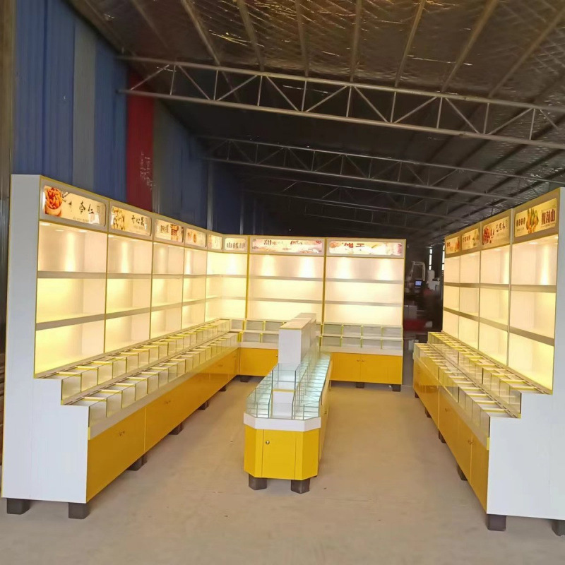 干果超市干果展示柜炒货休闲零食货架糖果散称五谷杂粮中岛多功能