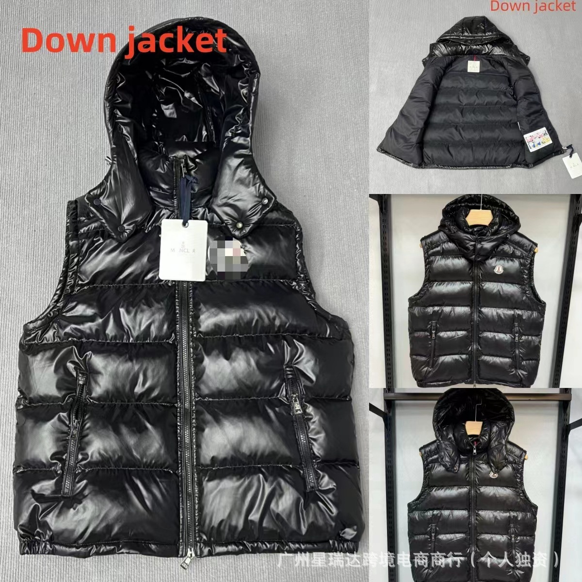 고급형 NFC 수출용 신상 M 브랜드 가을 겨울 다운 재킷 남녀 공용 커플용 조끼 심플하고 다재다능함