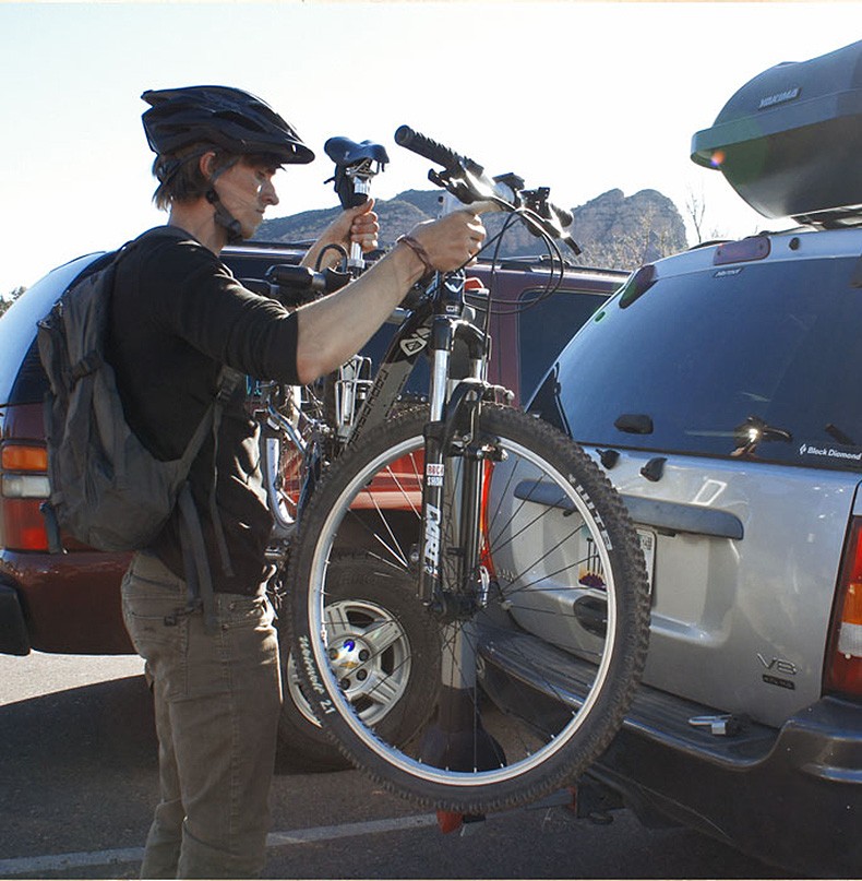 Ridge Bike Rack Mountain Bike Road Bike Trailer Hitch Universal Hanging Car Tilt Foldable
