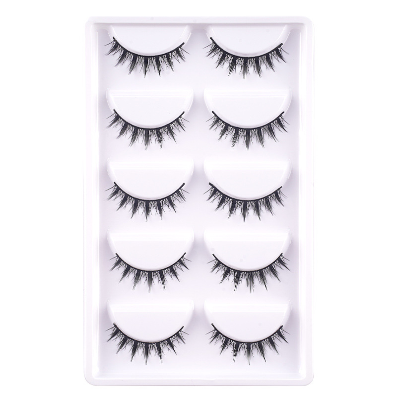 Wangwang Dog Dog Black Terrier Cómics Ojos Pequeños Demonios Pestañas postizas Barbie Mestizo Eyes Simulación natural Transfronterizo