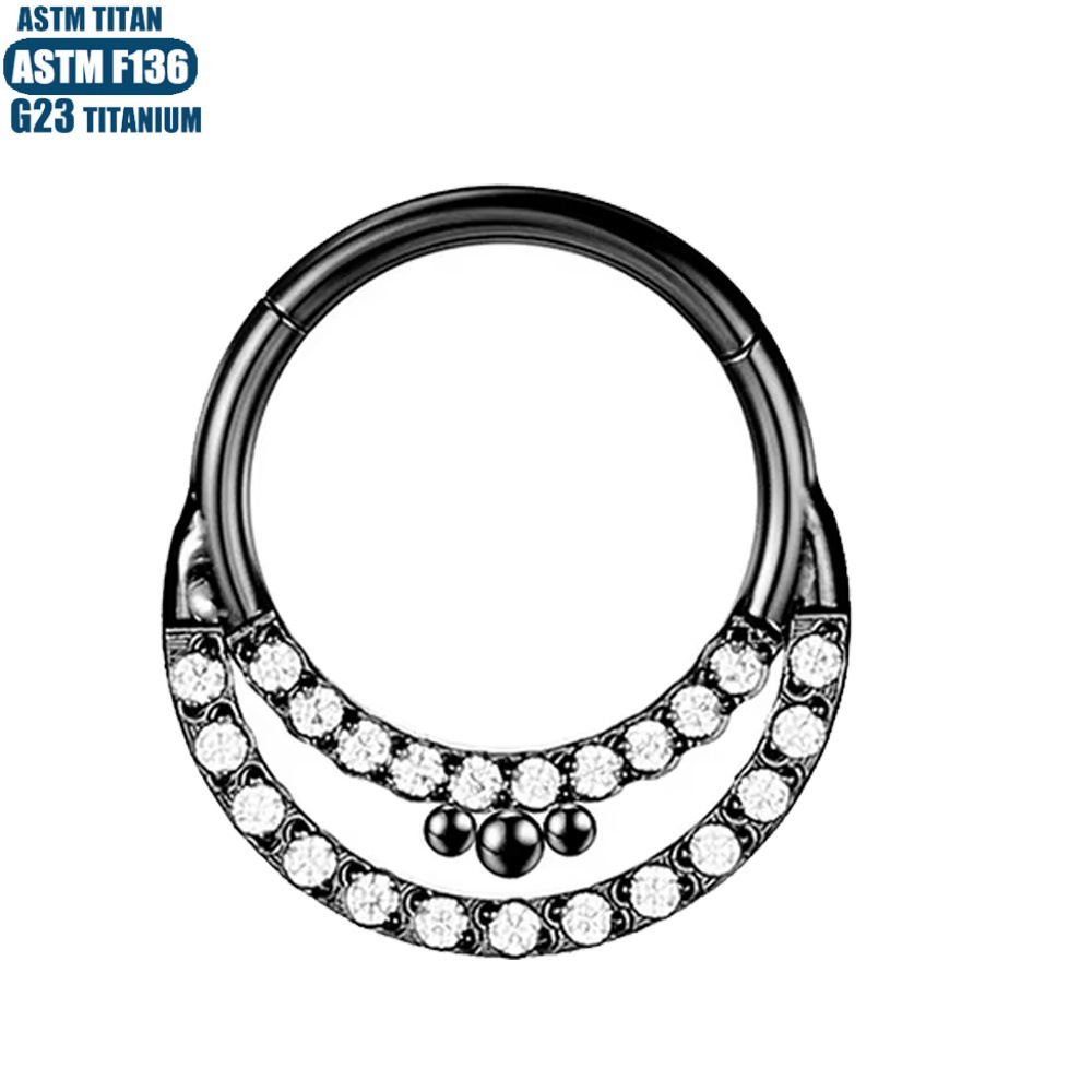 Pointed titanium steel lip stud product view