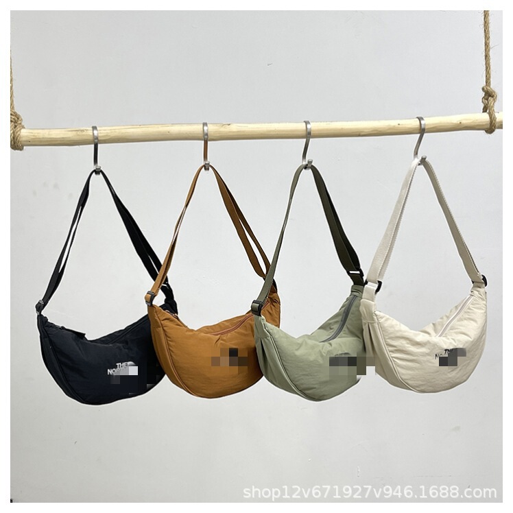 The North Face 26 New Trendy Street Style Sports Casual Shoulder Bag, Niche High-End Versatile Dumpling Bag Crossbody Bag for Women