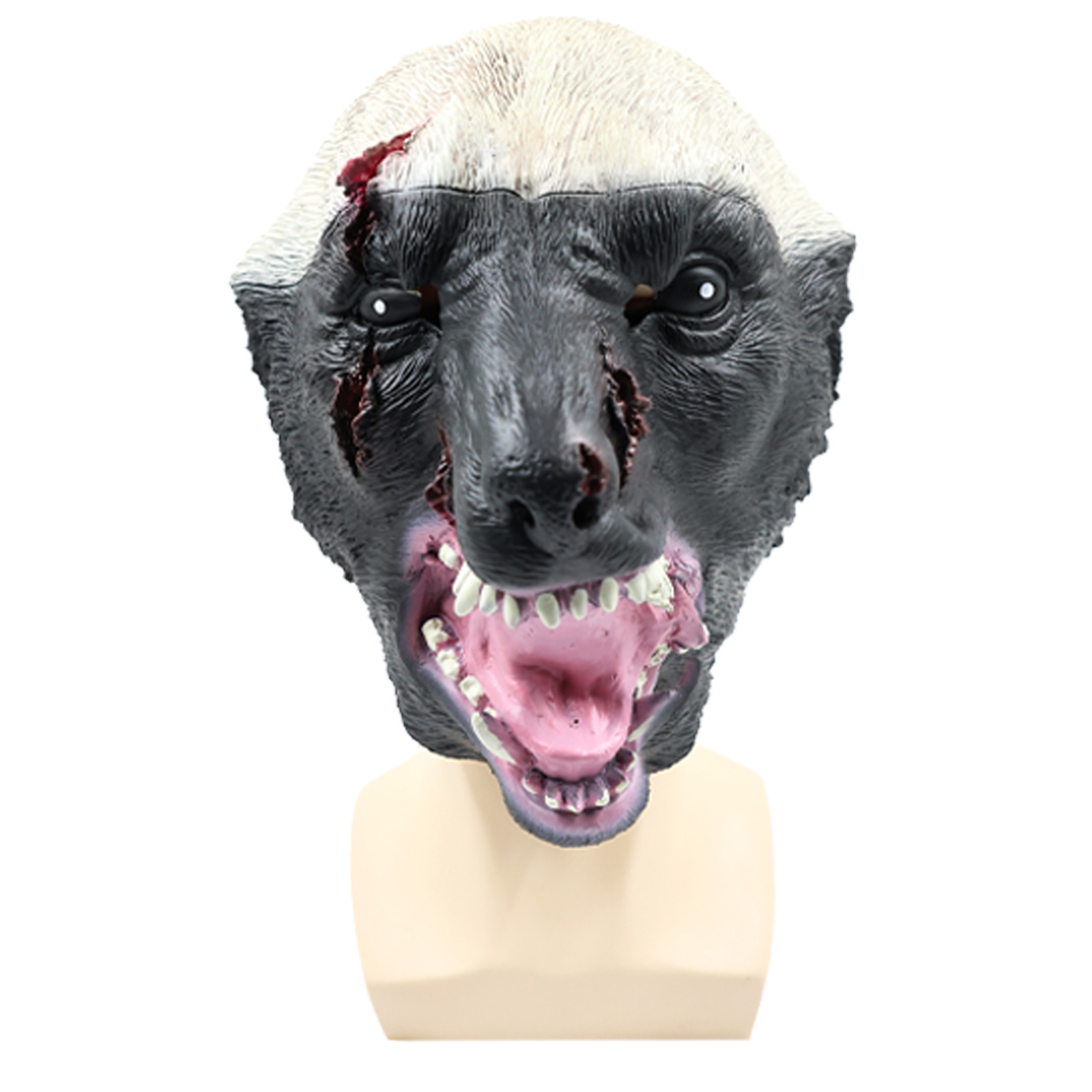 Máscara de látex de bestia divina parodia de celebridad, tocado de animal para accesorios de Halloween y transmisión en vivo, venta directa de fábrica