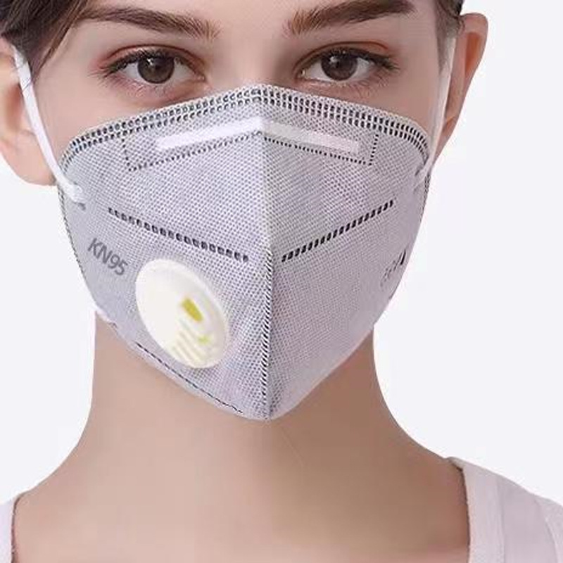 防尘口罩工业带呼吸阀kn95口罩 活性炭防飞沫防雾霾透气防护口罩