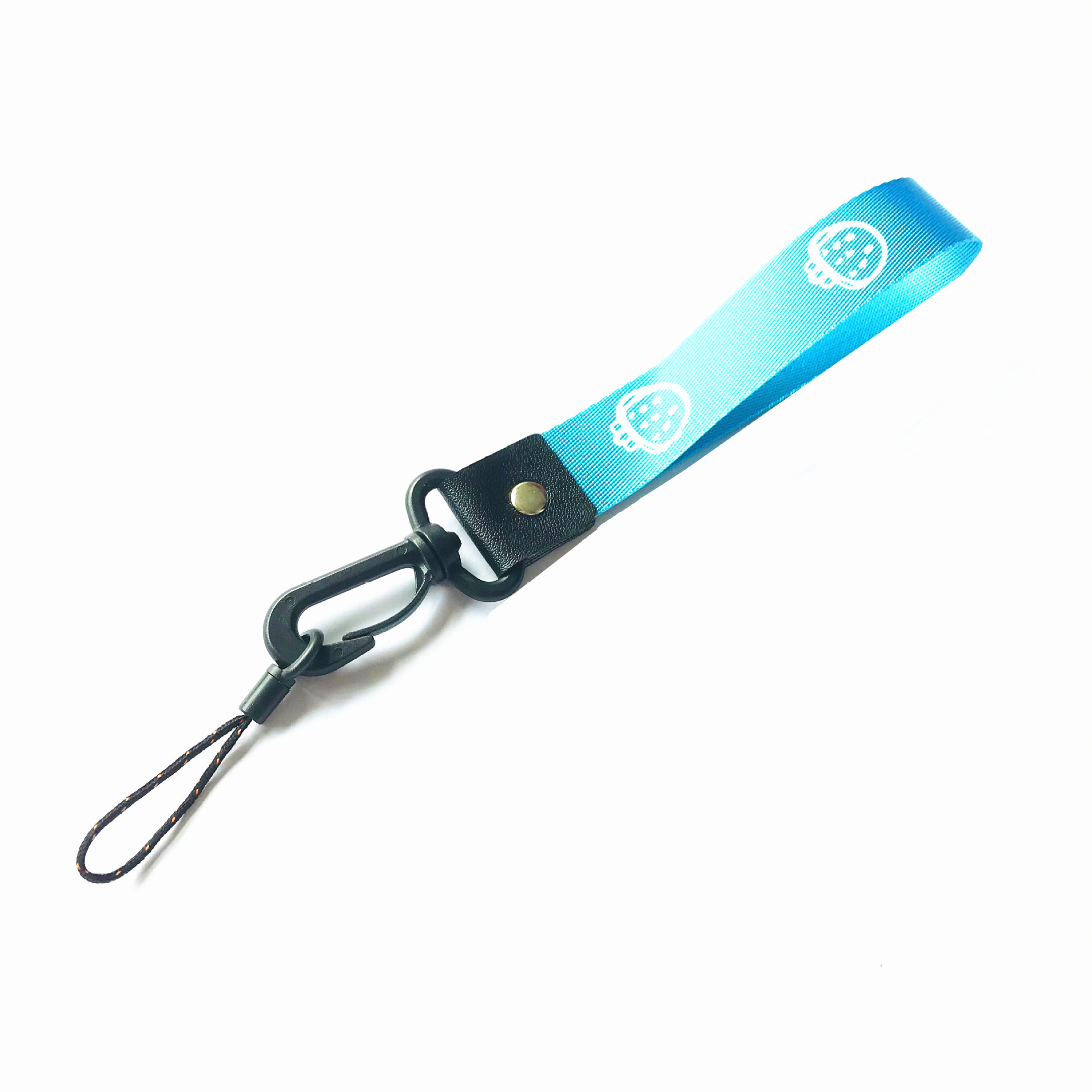 25cm Wide Short Mobile Phone Lanyard 2-in-1 Hooks Fashion Brand ID Card Holder Wrist Strap