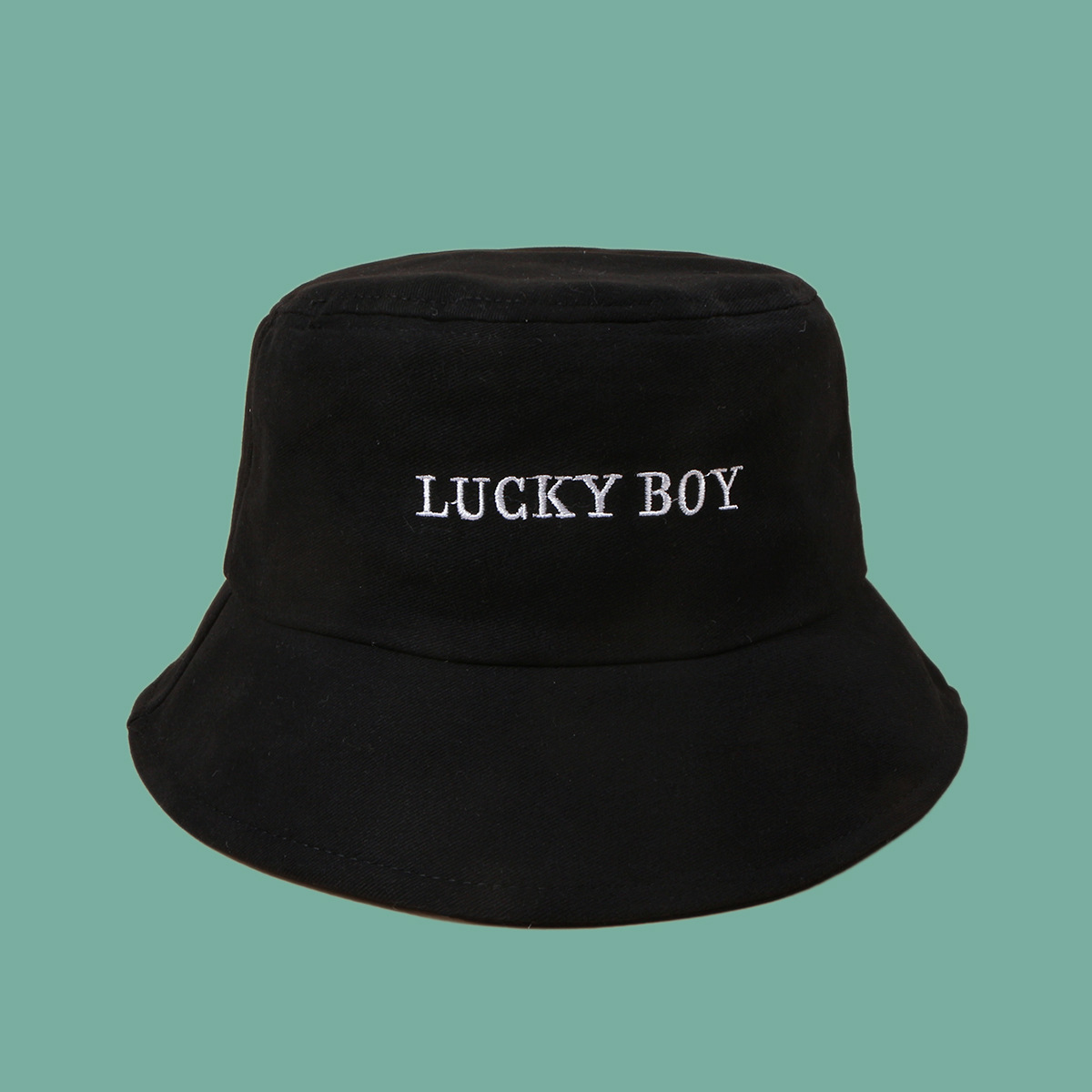 Black Simple Sunshade Fisherman Hat display picture 9