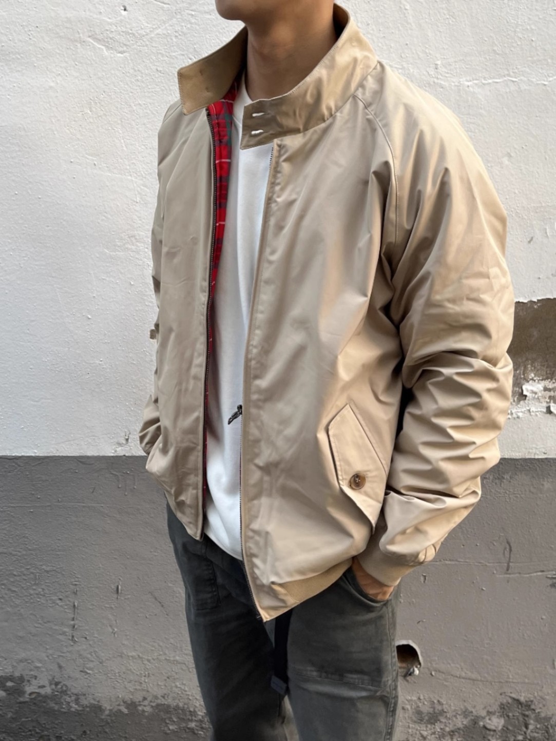 Chaqueta de vuelo de tipo duro retro americano casual con cuello alto todo fósforo Chaqueta de primavera y otoño para hombre Chaqueta de color sólido para hombre