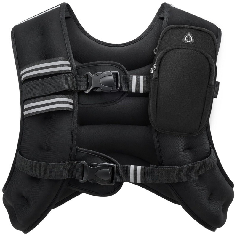 Cross-Border Amazon Weight-Bearing Clothing Plus Arm Weight Vest Fitness Vest Running Sports Vest Iron Sand Reflective