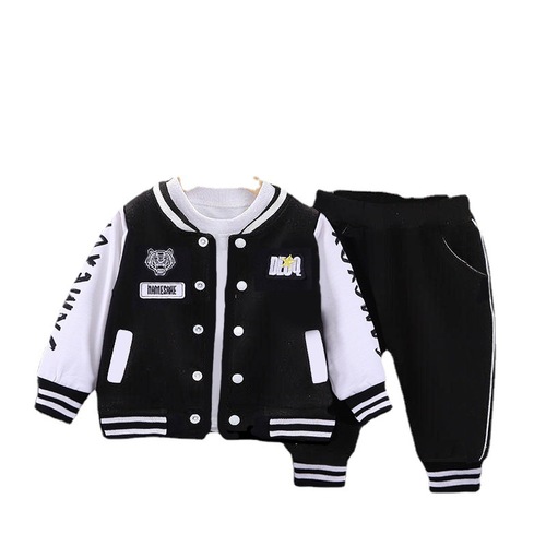 Baby Autumn Set 2024 New Men's Spring and Autumn Two-Piece Outfit 0-1-5 Years Old Trendy Children's Clothing