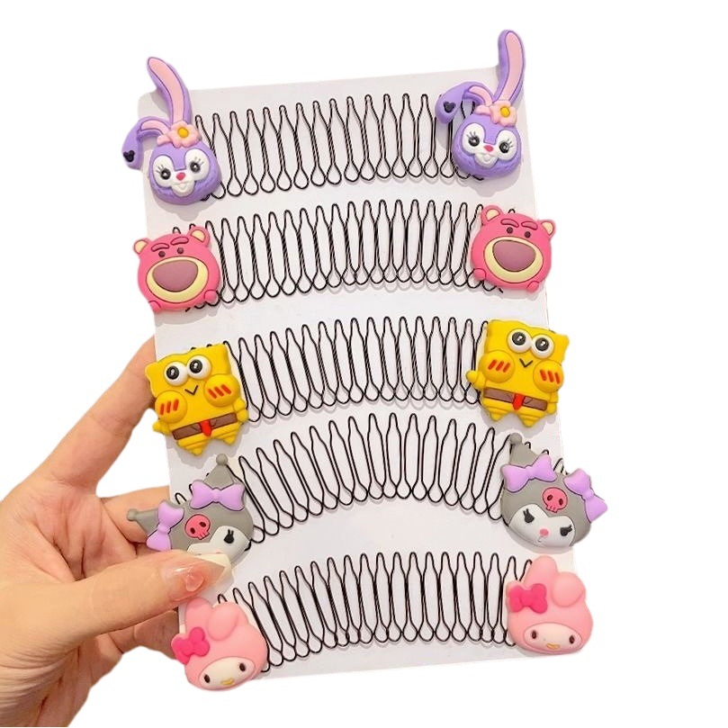 Children's Hair Comber Artifact Invisible Head Finishing Hair Comber Little Girl Dance Hairpin Comb Shake