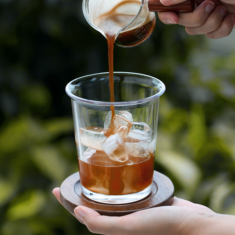 アイスアメリカンラテダーティーコーヒーカップコールドドリンクグラスインスタイルシンプルホームハイエンド透明|undefined