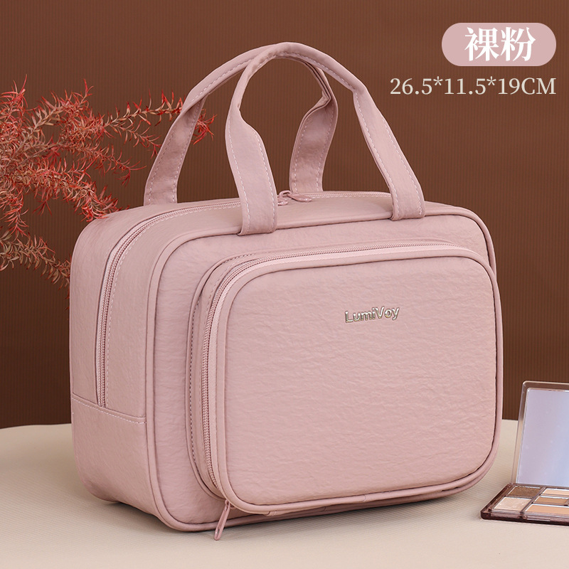 Bagas de almacenamiento de gran capacidad de división de alta calidad, bolsas de maquillaje portátiles, bolsas de almacenamiento de maquillaje portátiles, bolsas de lavado