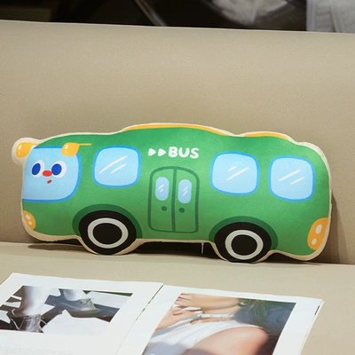 Vehicle Car Fire Truck: Oyuncaq yastıqlar - 5025cm-green-bus-03kg-dimensions-as-shown-in-the-picture