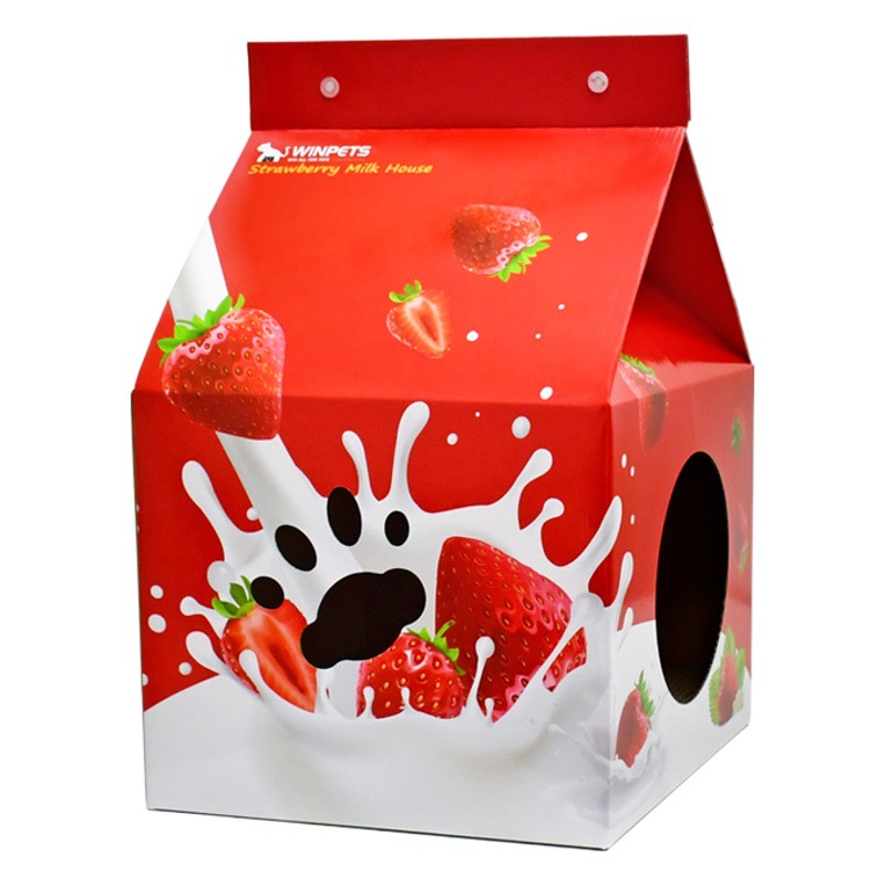 Deku caja de leche gato tablero del rasguño gato nido gato juguete de papel corrugado gato casa garra amoladora regalo menta