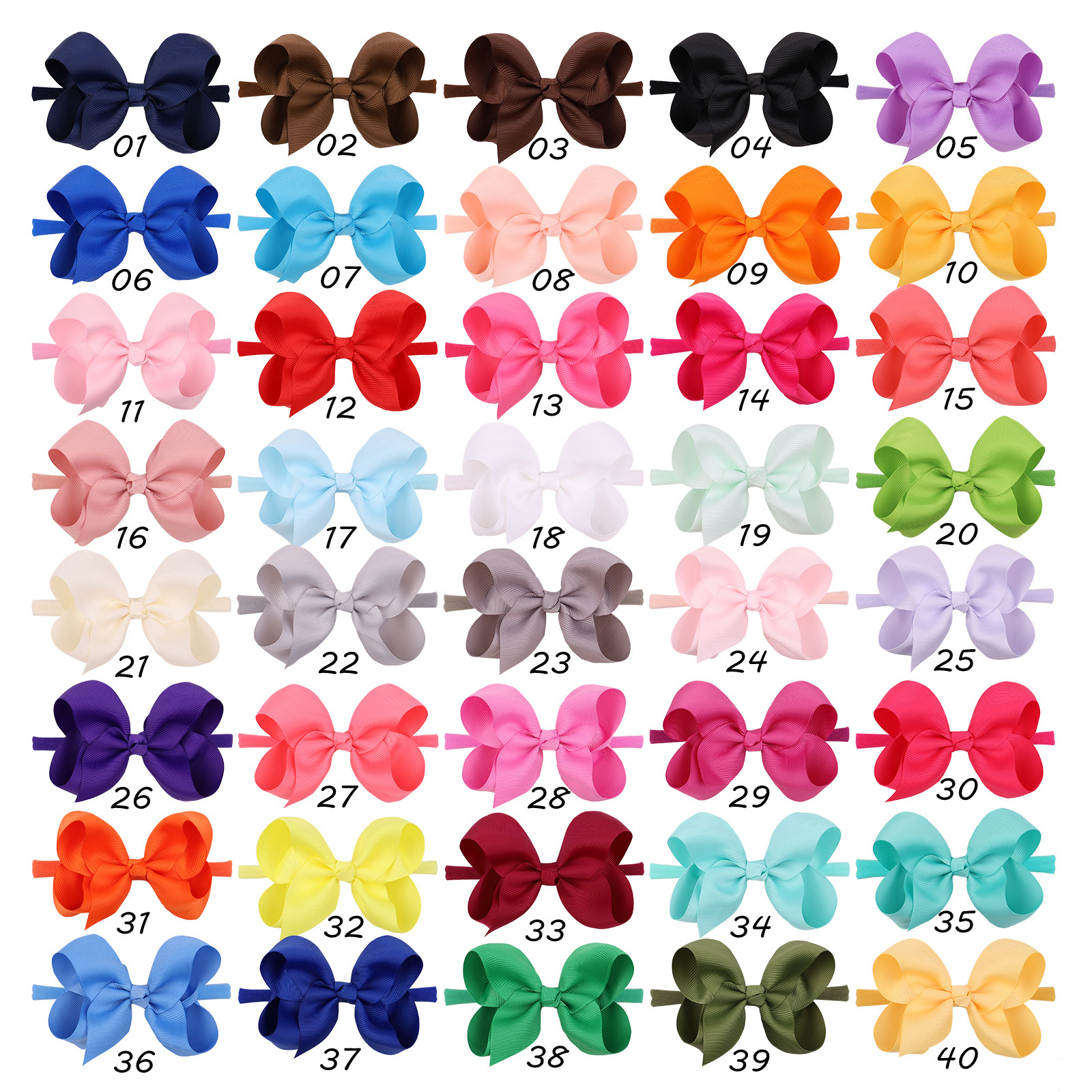 Mode Kinder Bowknot Süßigkeiten Farbe Blase Blume Stirnband Großhandel Nihaojewelry display picture 1