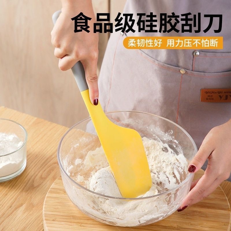 现货批发一体式硅胶刮刀烘培蛋糕奶油硅胶抹刀家用沙拉果酱搅拌刀|undefined