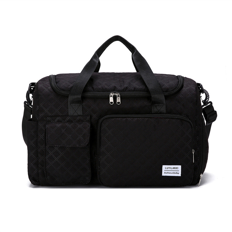 Bolsa de viaje de gran capacidad de moda de color sólido nuevo tipo de bolso deportivo al aire libre ligero bolso de mano multifuncional mujer