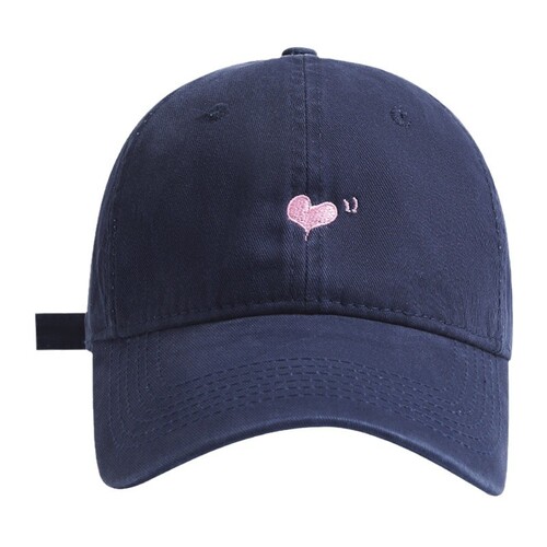 Korean version of the new love embroidered versatile baseball cap for women ins simple casual student shopping internet celebrity duck tongue hat