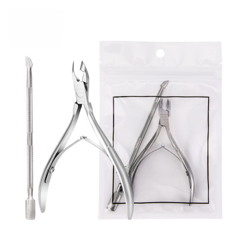Beauty stainless steel dead skin scissor set, beauty nail eagle beak clippers, nail care beauty nail clippers, double-headed nail file, cleaning
