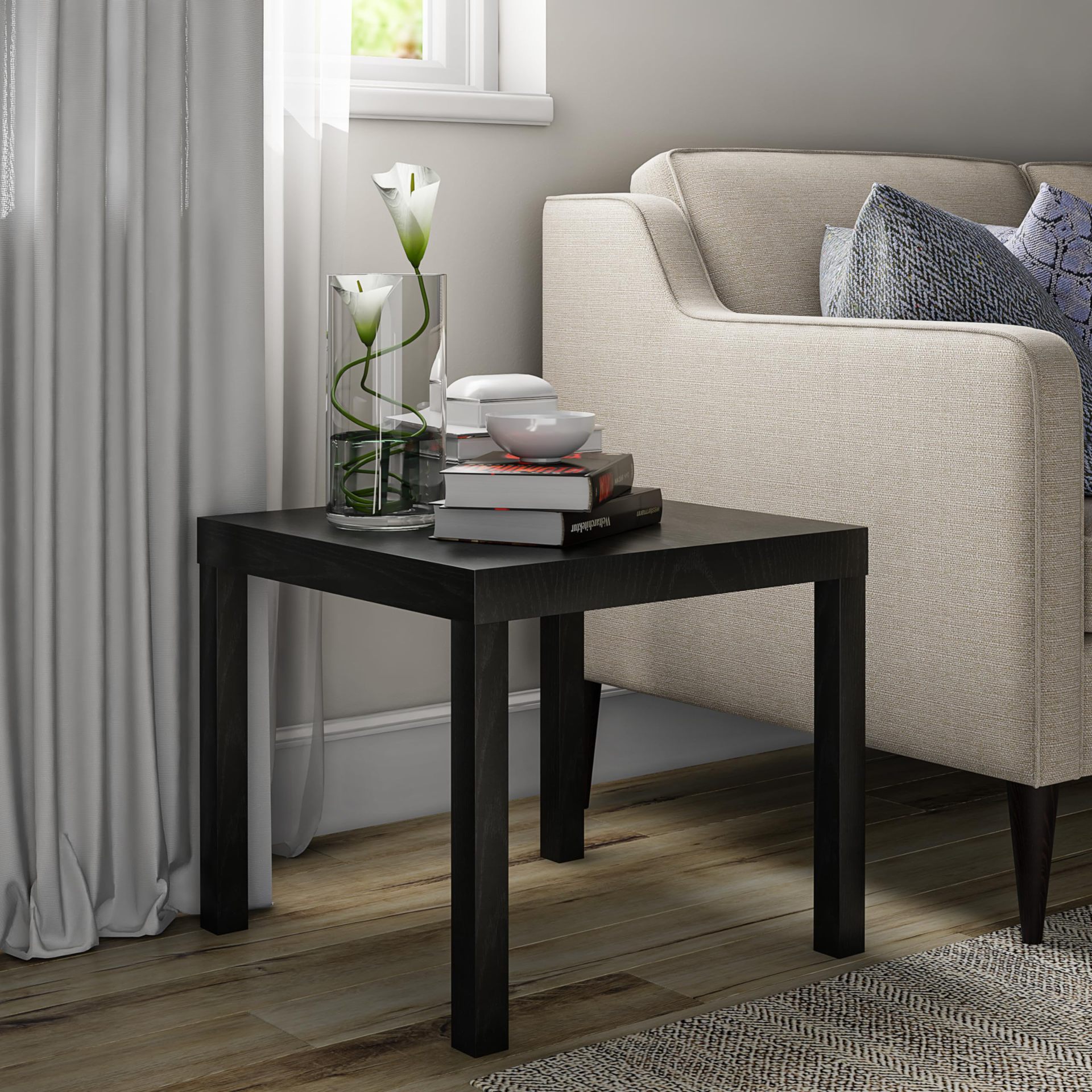 Exportación de mesa de té de lujo ligera sala de estar alta sensación mesa de café minimalista mesa de té de madera maciza mesa de café