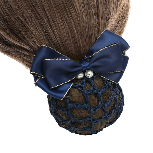 Headflower Women's Professional Hair Jewelry Coil Hair Net Docket Korean Style Bank Nurse Hairpin Set for Stewardess Small Fresh Flight Attendant