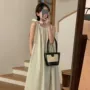 海边法式无袖新款连衣裙