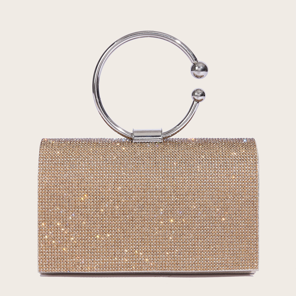 Nuova borsa da sera lucida da donna, elegante, in PU, per matrimoni e feste_voghion.com