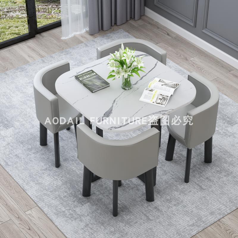 批接待洽谈桌椅组合简约小方桌办公室会议桌店铺会客休息区休闲桌