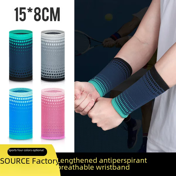 Sports Wrist Knitted Pressurized Power Guard Basketball Volleyball Fitness Weightlifting Protector Breathable Elastic Wrist Set Batch