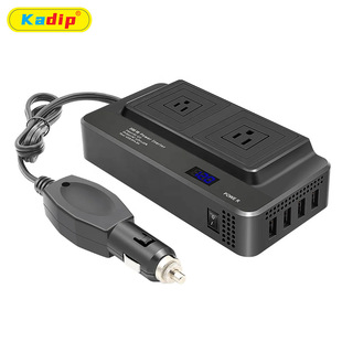 Cross-border hot sale 200W car inverter 12V to 110v American standard socket power converter booster