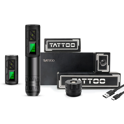 Tattoo wireless battery pen RCA motor pen tattoo battery pen LED display coreless cup direct drive tattoo machine