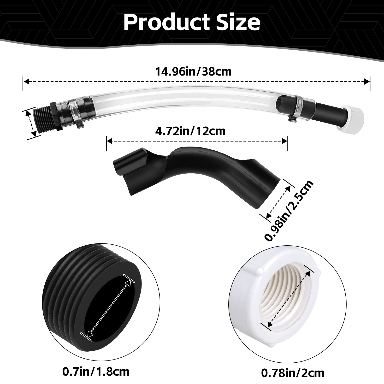 Racing Fuel Filling Hose and Hose Bend Kit, Fuel Hose for Racing Fuel Tank Practical Container