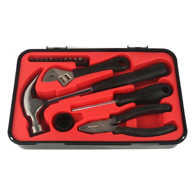 17-piece hardware caja de herramientas de una sola parada al por mayor herramientas del hogar traje de reparación especial Cruz destornillador