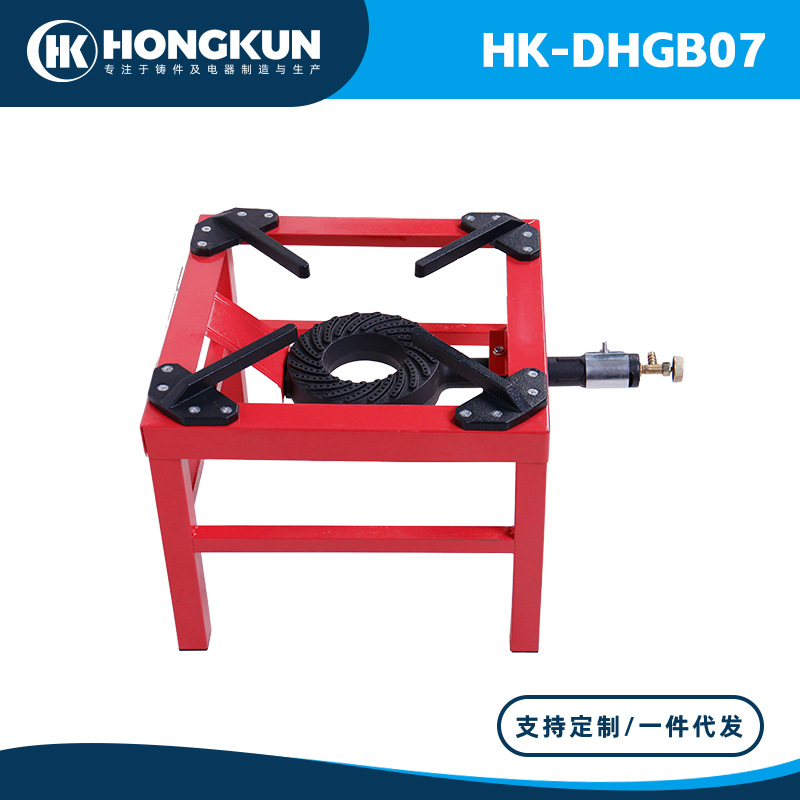 Suministro directo de fábrica estufa portátil al aire libre de una sola cabeza estufa de doble cabeza con soporte estufa de hierro fundido estufa de gas de alta potencia