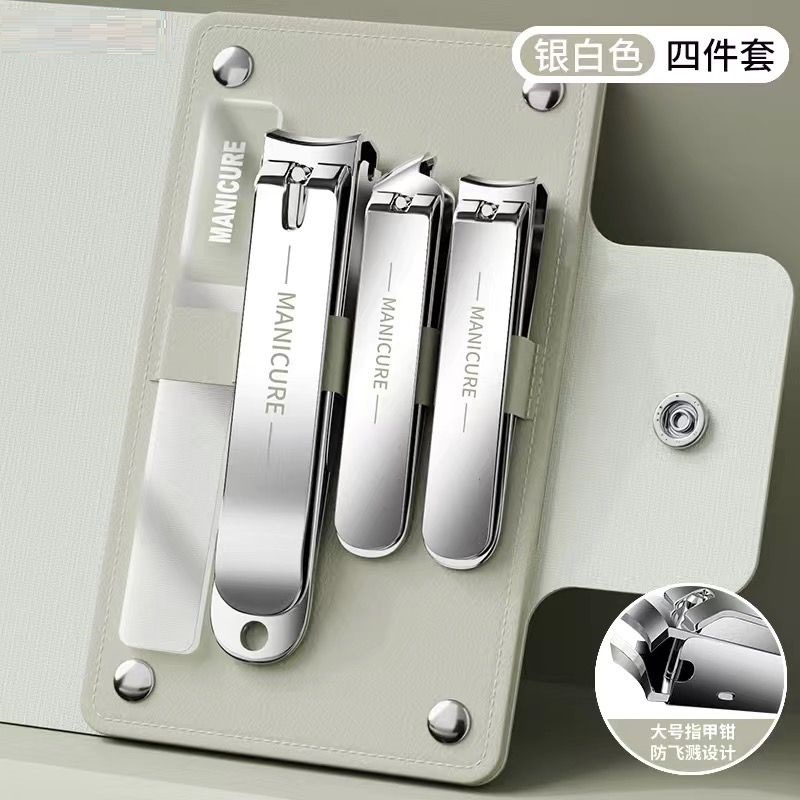 Nuevo conjunto de cortadores de uñas para hombres, herramientas de uñas caseras, tijeras de uñas individuales, cucharas de orejas, dos en una herramienta de uñas image 8
