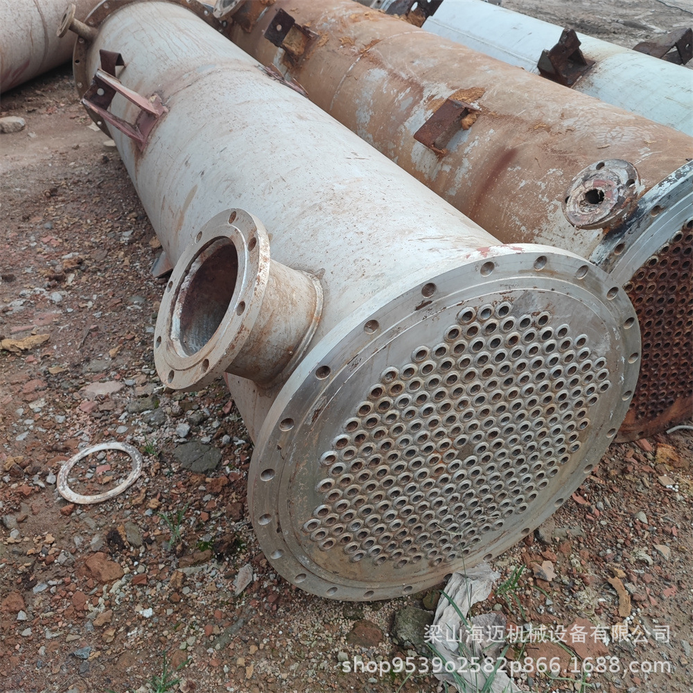 二手10-200平方不锈钢列管冷凝器 强制循环挥发器 螺旋板换热器