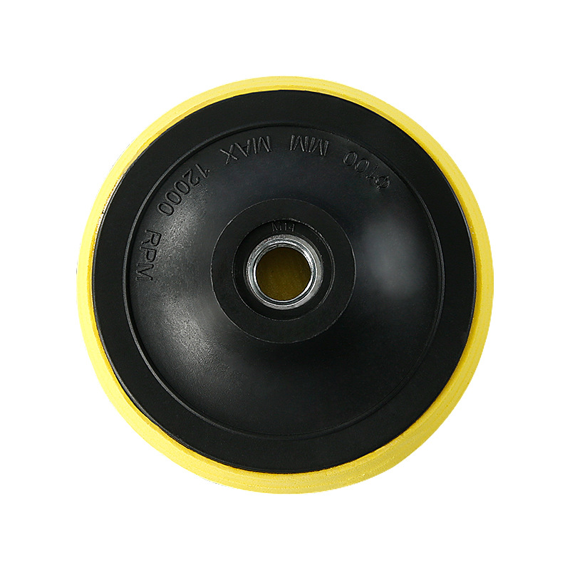 Flocado papel de lija taza de succión pieza de molienda de agua pieza de pulido en seco pieza de pulido placa autoadhesiva máquina pulidora neumática amoladora angular base de la bandeja