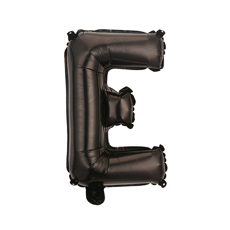 Estilo americano Delgado 16 pulgadas inglés carta globo pequeño tamaño A- Z cumpleaños boda habitación decoración aluminio película globo al por mayor