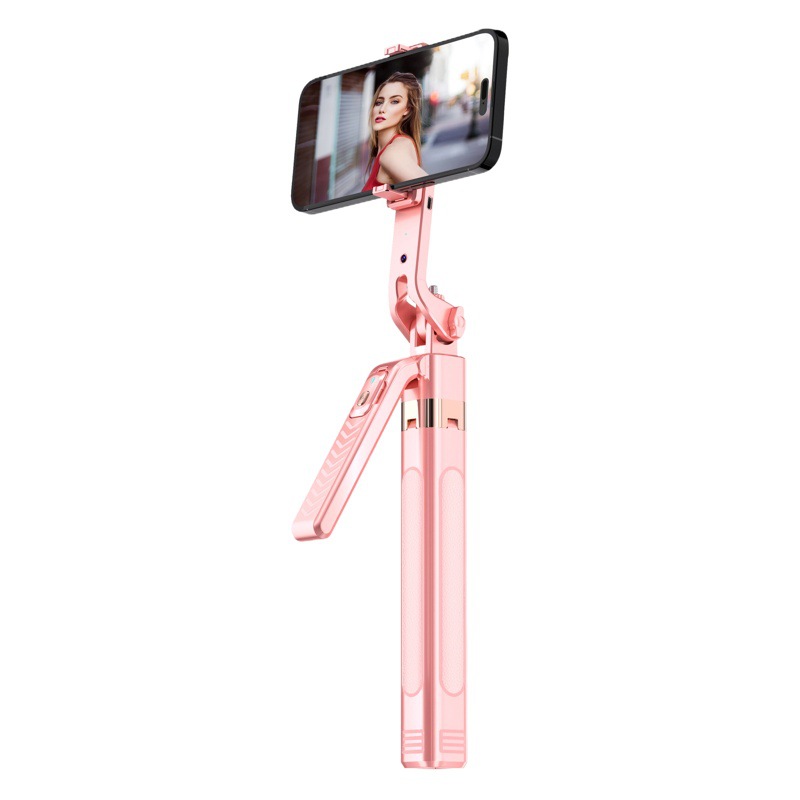 Fuente fábrica cara de seguimiento palo para selfies seguimiento de IA PTZ soporte de transmisión en vivo Douyin soporte de aterrizaje inteligente cuádruple