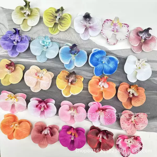 Single Head 3D Phalaenopsis Simulation European Style Butterfly Flower Hair Clip Hair Clip Hair Accessories DIY Headdress Duckbill Clip Side Clip