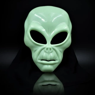 跨境热款外星人套头面具万圣节派对科技人恐怖头套搞怪骷髅头套面