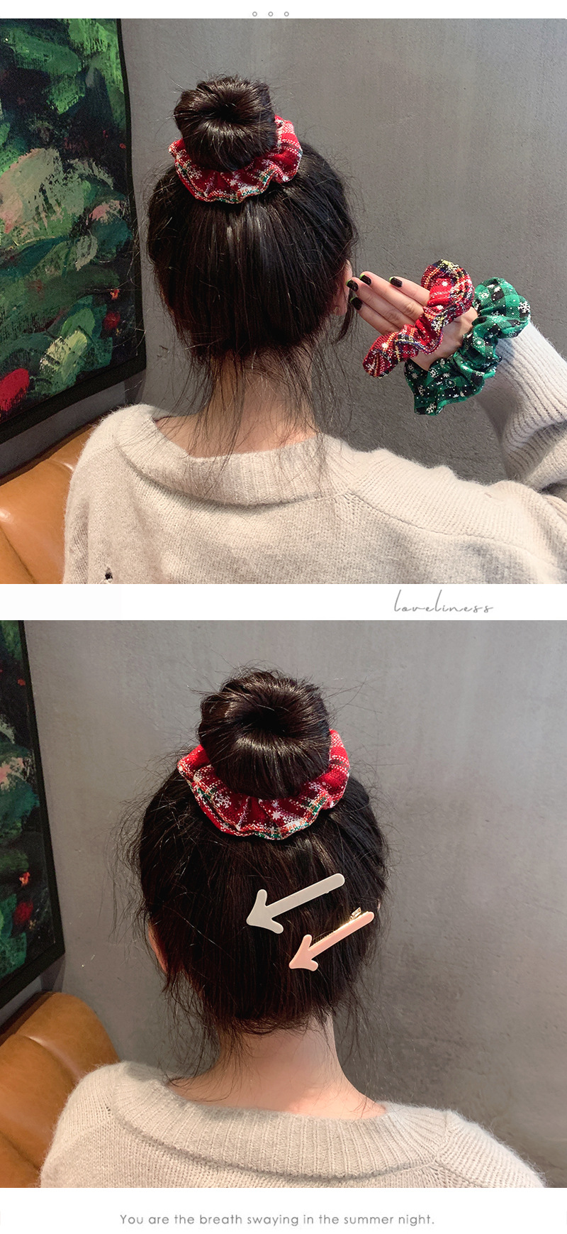 European And American Cross-border Festive Small Jewelry Christmas Hair Tie Hair Hair Rope display picture 4