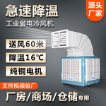 华荫壁挂冷风机工业水冷空调扇工厂房商用养殖水空调制冷风扇变频