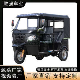 出口非洲Tuktuk燃油三轮摩托车双排嘟嘟车载人拉客电动燃油三轮车