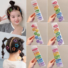 カラーbbクリップ子供の星のヘアピンは赤ちゃんの髪飾りの女の子のサイド前髪クリップのヘアピンを傷つけません